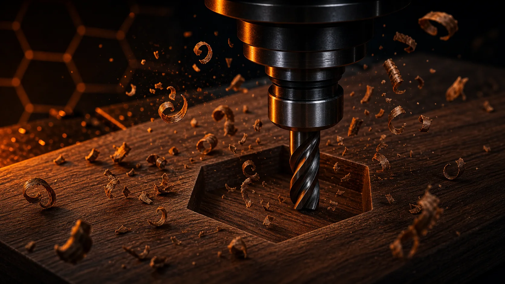 CNC router carving precise parts from a hardwood sheet in the Craft Onyx Raleigh studio